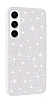 Eiroo Stone Samsung Galaxy S24 Tal Beyaz Silikon Klf