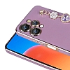 Eiroo Taka iPhone 15 Pro Kamera Korumal Zincirli Mor Silikon Klf - Resim: 1