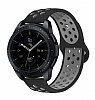 Eiroo Huawei Watch GT 3 46 mm Silikon Siyah-Gri Spor Kordon