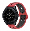 Eiroo Xiaomi Watch Color Silikon Krmz-Siyah Spor Kordon
