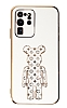Eiroo Samsung Galaxy S20 Ultra Bearbrick Standl Beyaz Silikon Klf