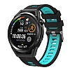 Huawei Watch GT 2 46 mm Siyah-Mavi Silikon Kordon