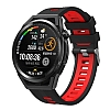 Huawei Watch GT 2 46 mm Siyah-Krmz Silikon Kordon