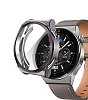 Huawei Watch GT 3 Pro 43mm Ekran Koruyucu Gri Silikon Klf