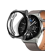 Huawei Watch GT 3 Pro 43mm Ekran Koruyucu Siyah Silikon Klf