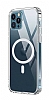 Eiroo iPhone 12 / 12 Pro 6.1 in Manyetik zellikli Wireless effaf Silikon Klf