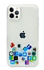 iPhone 12 Pro Max 6.7 in Sulu Mobil Uygulama Simgeleri Rubber Klf