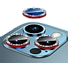 iPhone 12 Pro 6.1 in Crystal Tal Krmz Kamera Lensi Koruyucu