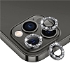 iPhone 12 Pro Max 6.7 in Siyah Tal Kamera Lens Koruyucu