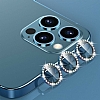 iPhone 13 Crystal Tal Mavi Kamera Lensi Koruyucu - Resim: 1