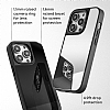 iPhone 12 Pro Max Aynal Silver Silikon Kenarl Rubber Klf - Resim 3