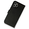 iPhone 12 Pro Max Kamera Korumal Czdanl Siyah Deri Klf - Resim 2