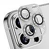 iPhone 12 Pro Max Metal Silver Kamera Lens Koruyucu