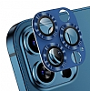 iPhone 12 Pro Max Metal Mavi Kamera Lens Koruyucu