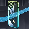 iPhone 13 Geili Kamera Korumal Yeil-Mavi Silikon Klf - Resim: 3