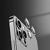 iPhone 14 Gri Metal Kamera Lens Koruyucu - Resim: 5