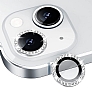 iPhone 14 Plus Crystal Silver Tal Kamera Lensi Koruyucu