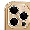 iPhone 14 Pro Crystal Gold Tal Kamera Lensi Koruyucu - Resim: 2