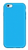 iPhone 6 Plus / 6S Plus Rainbow Mavi Silikon Klf