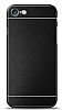 iPhone 7 / 8 Metal Siyah eritli Rubber Klf