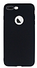 iPhone 8 Plus Mat Siyah Silikon Klf
