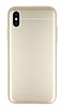 iPhone X / XS Silikon Kenarl Metal Gold Klf