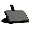 Kar Deluxe Oppo F19 Kapakl Czdanl Siyah Deri Klf - Resim 3