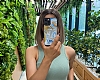 Dafoni Glossy Samsung Galaxy S21 Ultra Kiiye zel Harfli Simli Gold Mermer Klf - Resim: 4