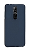 Nokia 5.1 Plus Lacivert Mat Silikon Klf