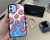 Dafoni Hologram iPhone 15 Pro Pembe Donut Klf - Resim: 3