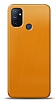 Dafoni OnePlus Nord N100 Metalik Parlak Grnml Sar Telefon Kaplama