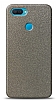 Dafoni Oppo A12 Silver Parlak Simli Telefon Kaplama