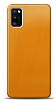 Dafoni Samsung Galaxy A41 Metalik Parlak Grnml Sar Telefon Kaplama