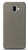 Dafoni Samsung Galaxy J6 Plus Silver Parlak Simli Telefon Kaplama