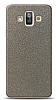 Dafoni Samsung Galaxy J7 Duo Silver Parlak Simli Telefon Kaplama