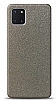 Dafoni Samsung Galaxy Note 10 Lite Silver Parlak Simli Telefon Kaplama