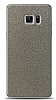 Dafoni Samsung Galaxy Note FE Silver Parlak Simli Telefon Kaplama