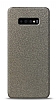 Dafoni Samsung Galaxy S10 Plus Silver Parlak Simli Telefon Kaplama