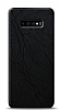 Dafoni Samsung Galaxy S10 Plus Siyah Electro Deri Grnml Telefon Kaplama