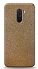Dafoni Xiaomi Pocophone F1 Gold Parlak Simli Telefon Kaplama