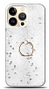 Eiroo Bright iPhone 13 Pro Max Sulu Simli Silver Silikon Klf