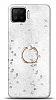 Eiroo Bright Oppo A73 Sulu Simli Silver Silikon Klf