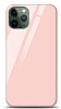 Eiroo iPhone 11 Pro Max Silikon Kenarl Pembe Cam Klf