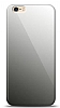 Eiroo iPhone 6 Plus / 6S Plus Silikon Kenarl Aynal Siyah Klf