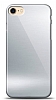 Eiroo iPhone 7 / 8 Silikon Kenarl Aynal Silver Klf