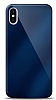 Eiroo iPhone X / XS Silikon Kenarl Aynal Lacivert Klf