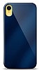 Eiroo iPhone XR Silikon Kenarl Aynal Lacivert Klf
