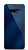 Eiroo Samsung Galaxy S10 Silikon Kenarl Aynal Lacivert Klf