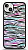 Dafoni Hologram iPhone 14 Plus Renkli Zebra Klf