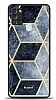 Dafoni Glossy Samsung Galaxy A21s Simli Mavi Prizma Klf